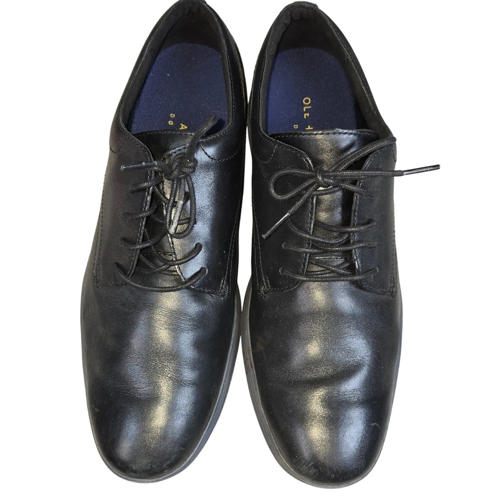 Cole Haan Grand Os Black Leather Oxford Dress Shoes‎ Mens 11.5 Wide - Picture 2 of 10